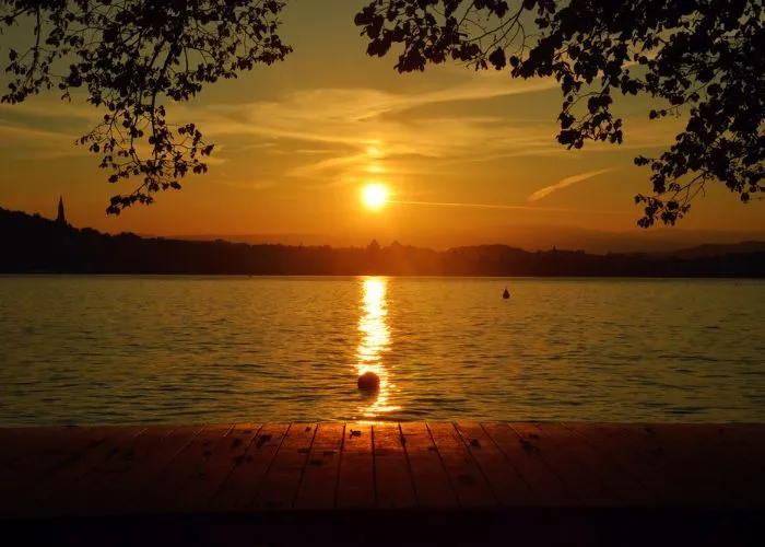 coucher du soleil annecy