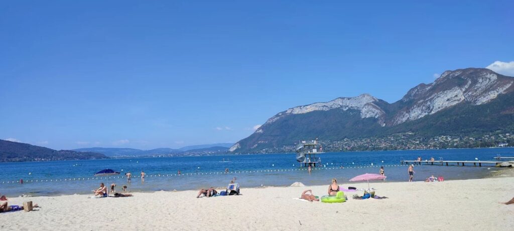 plage de saint jorioz lac annecy