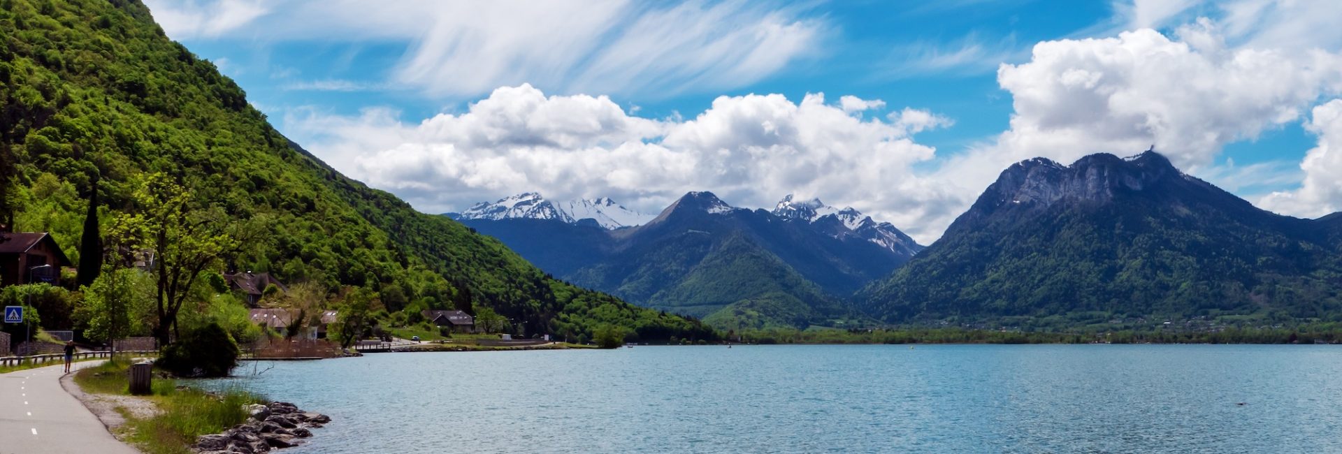 Annecy, the mountains, the lake and cycle path