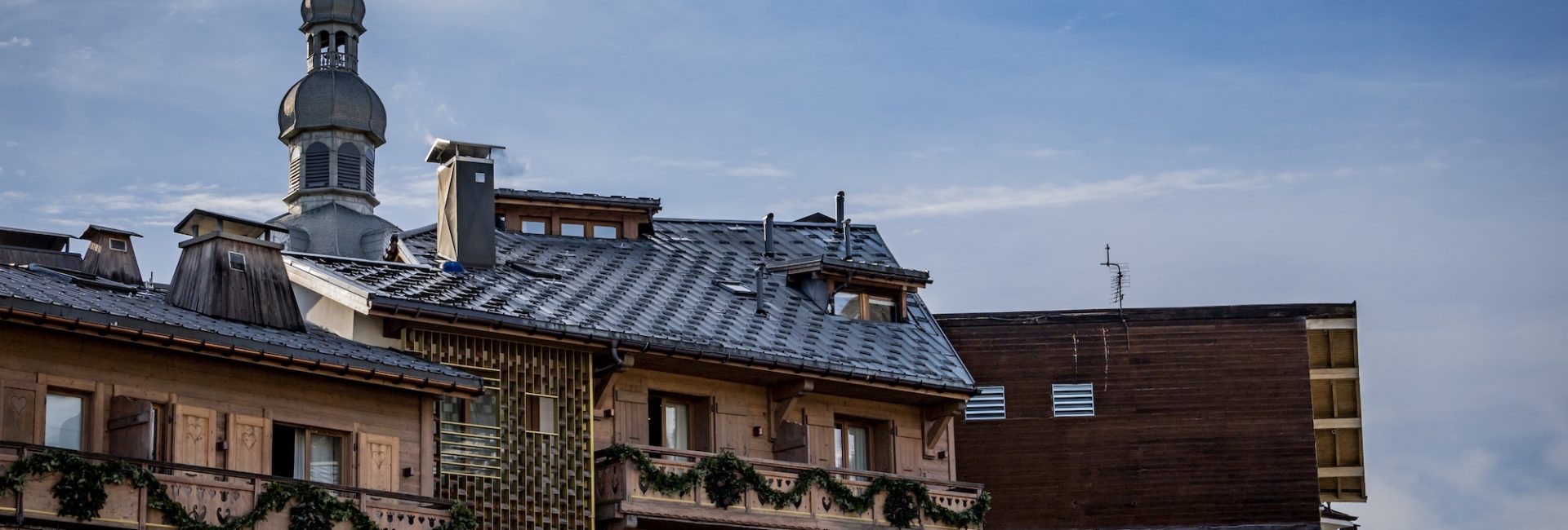 Dans les rues de Megève village de Savoie