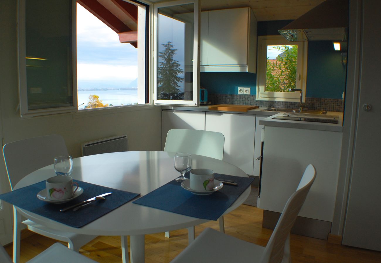 dining room, luxury, flat, holiday rental, annecy, vacation, lake view, mountain, chalet, standing, hotel, snow, sun 