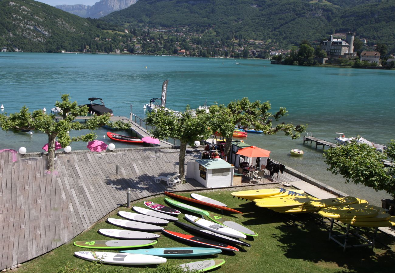 residence, baie des voiles, annecy, beach, lake, boat, holiday rental, location