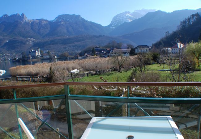 balcony, lake, mountains, view, holiday rental, location 