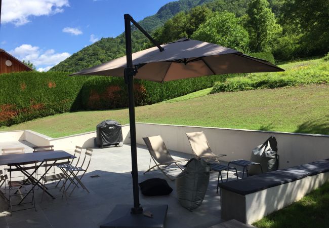 terrace, transat, sun, enjoy, bbq, family dinner, garden, holidays, rental, for rent, Haute-Savoie 
