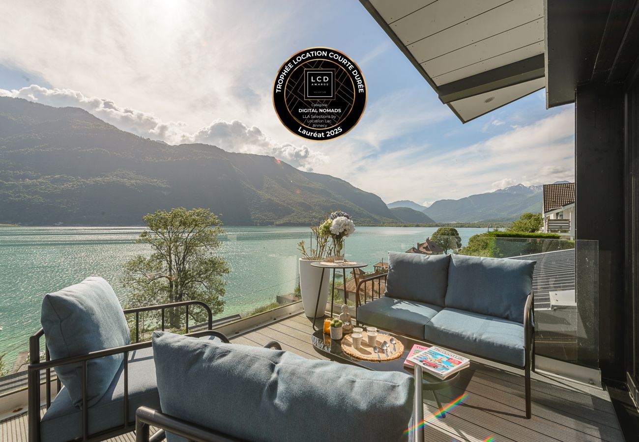 Rental property on Lake Annecy with panoramic views and terrace