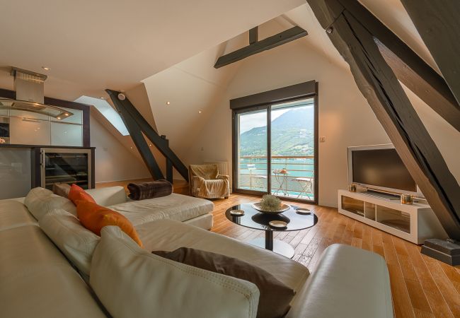 duplex for rent, lake view annecy, Premium seasonal rental, Duingt, holidays, luxury airbnb, hotel, summer, booking france