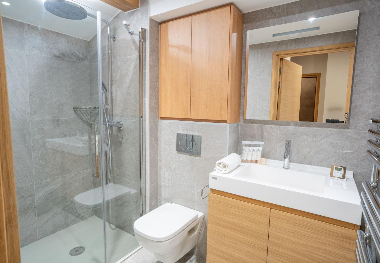 Modern bathroom - ski - mountain 