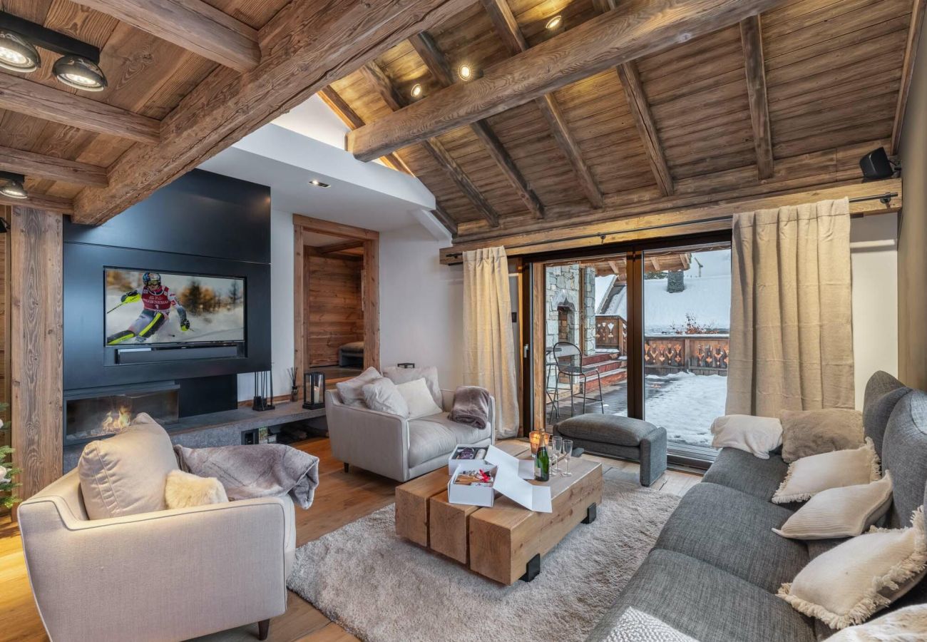 Large chalet for rent Meribel, mountain airbnb 15 people, ski vacations close to the slopes, luxury french alps