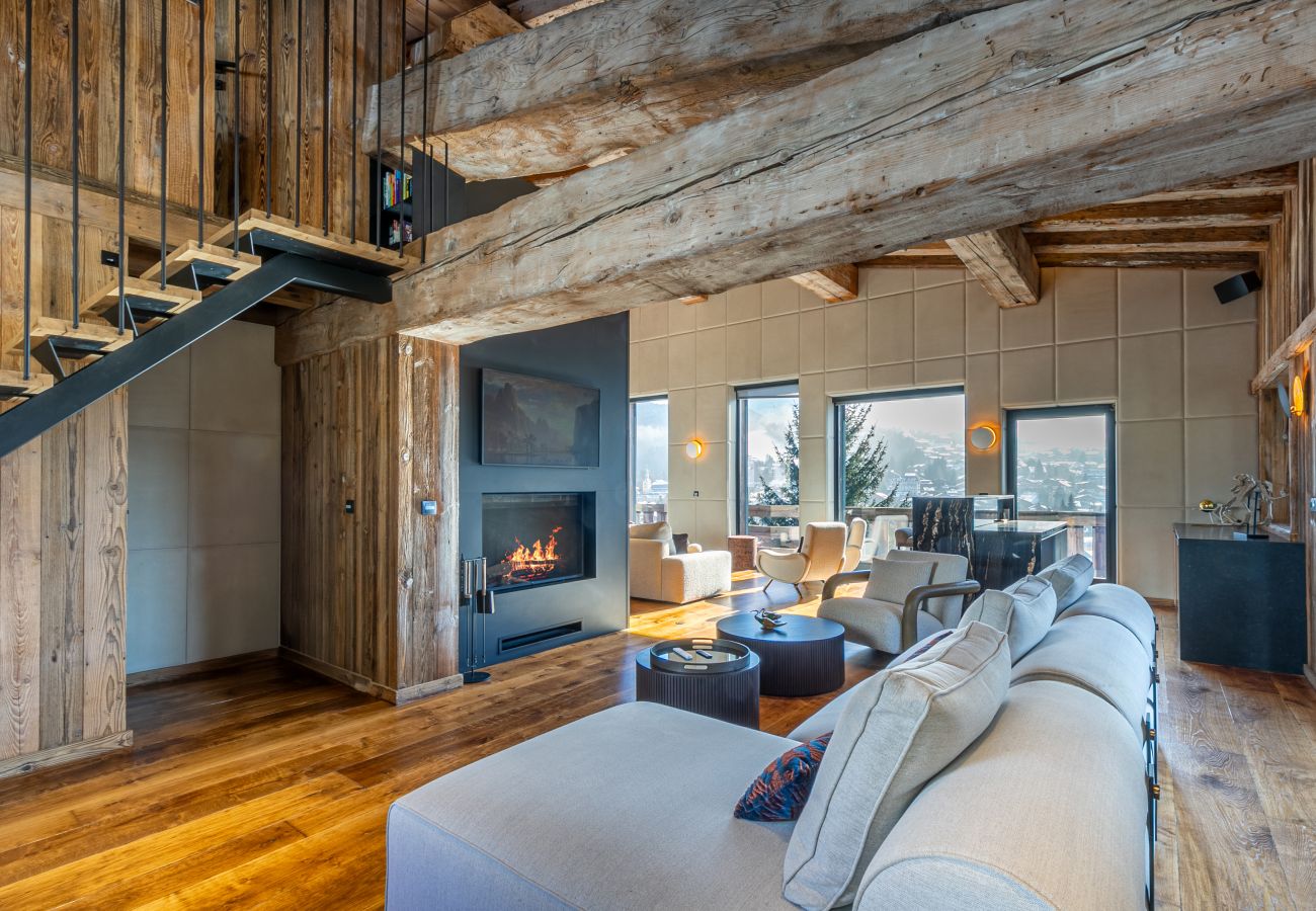 Chalet in Megève - Winter Megeve __ Chalet Altissima, Spa Privé