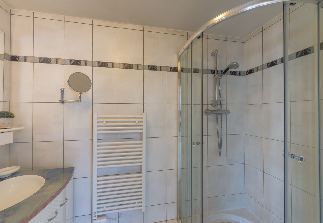 douche, appartement, luxe, location saisonnière, annecy, vacances, vue lac, montagne, hôtel, plage privée, neige, soleil 