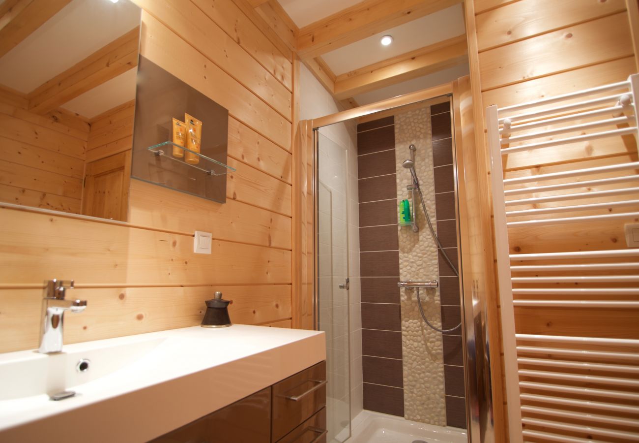 salle de douche, chalet, location saisonnière, annecy, vacances, lac, montagne, luxe, maison, hôtel, neige, soleil 