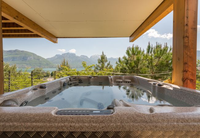 maison, appartement, luxe, location saisonnière, annecy, vacances, vue lac, montagne, hôtel, jacuzzi, neige, soleil  