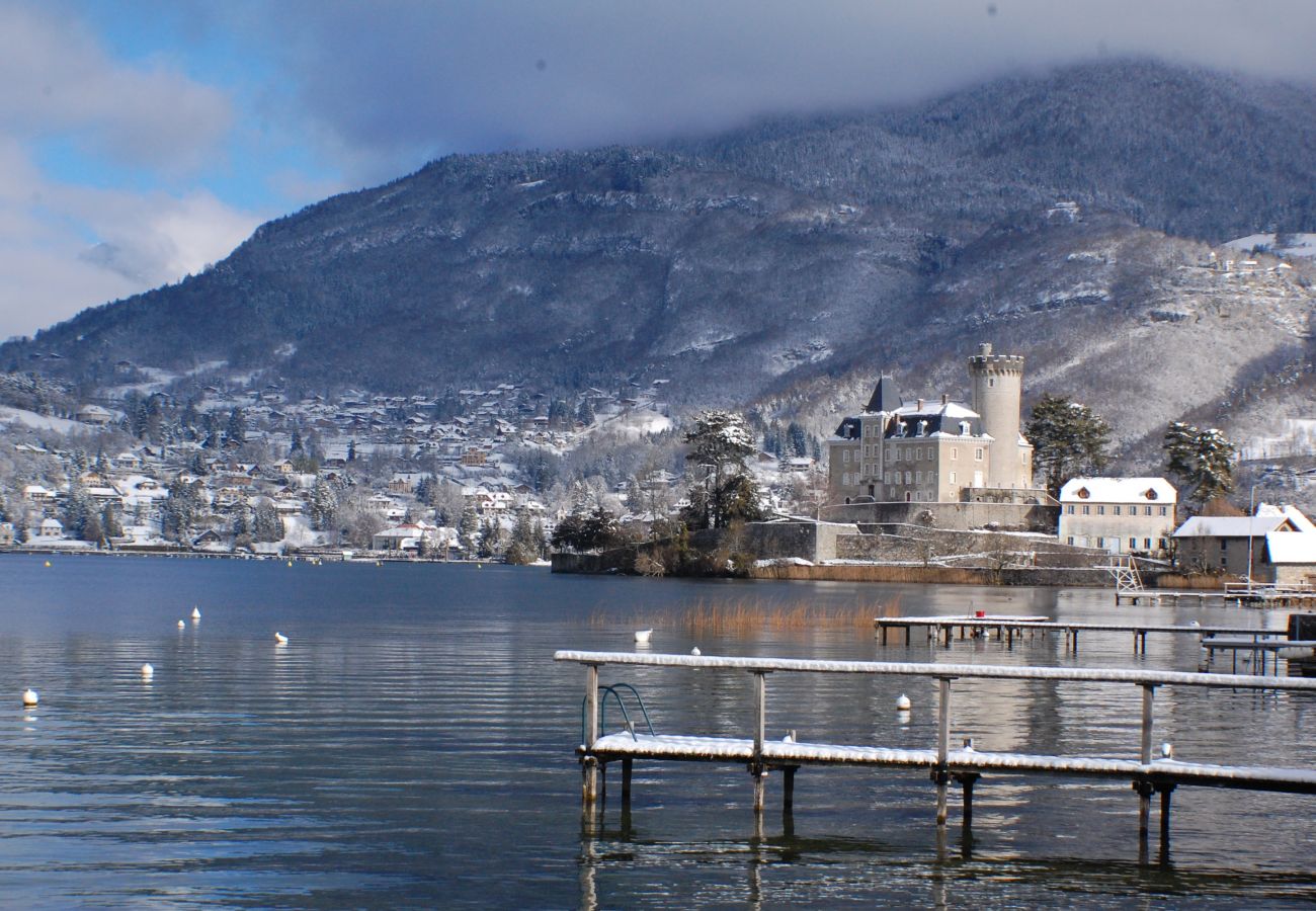 lac, appartement, luxe, location saisonnière, annecy, vacances, vue lac, montagne, hôtel, plage privée, neige, soleil 