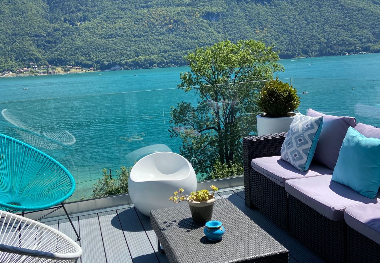 appartement de luxe, vue lac, location saisonnière, conciergerie haut de gamme, vacances, hôtel, annecy, été