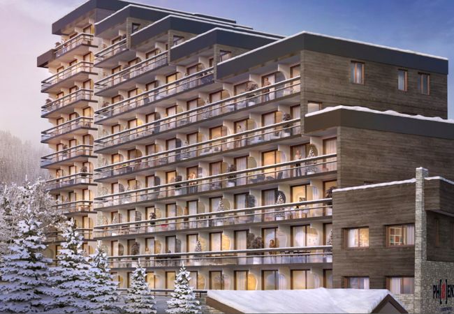 résidence Courchevel au pied des pistes, location avec piscine, airbnb Courchevel, concierge luxe alpes, séjour ski 