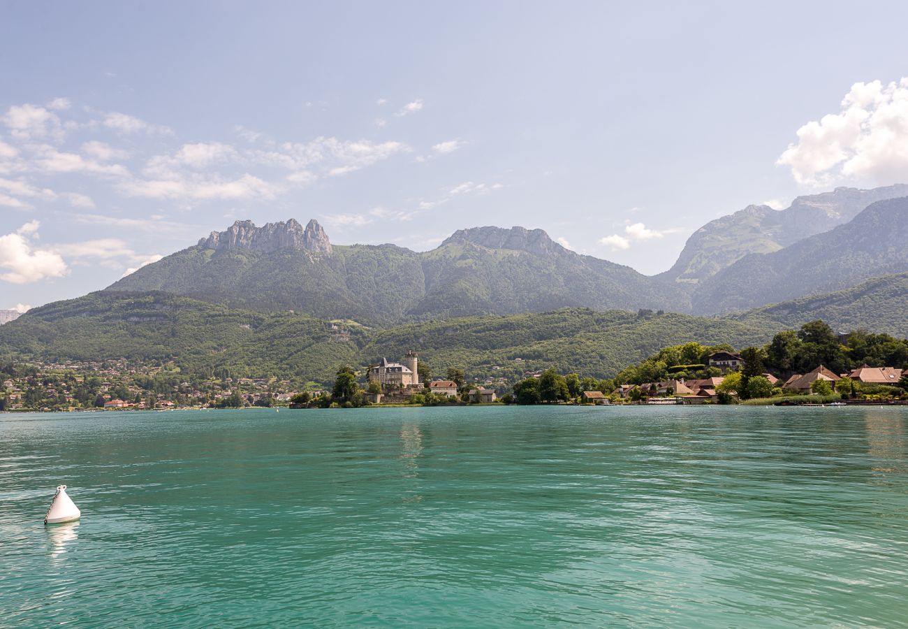 vue sur le lac, montagnes, vacances, résidence, baie des voiles, annecy, Duingt