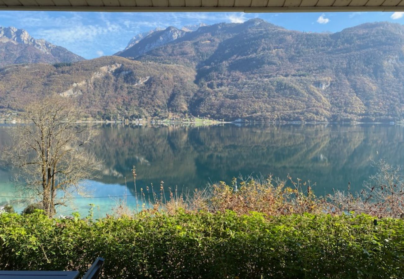 vue lac d'Annecy, location saisonnière, annecy, vacances, lac, montagne, luxe, maison, villa, hôtel, neige, soleil 