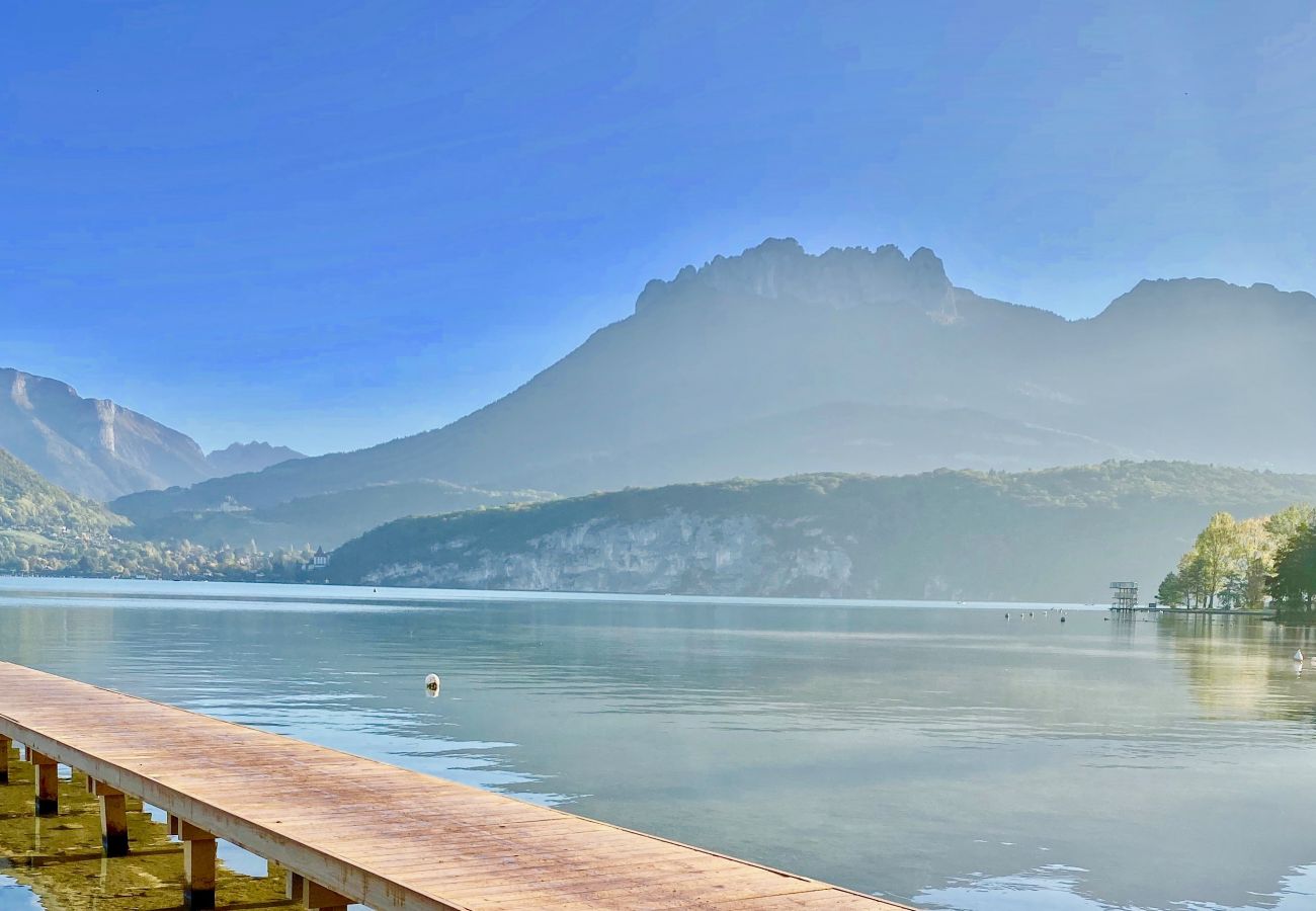 Lac d'Annecy, plage, Airbnb, booking, prestige, agence de location, LLA Selections, appartement à louer Premium