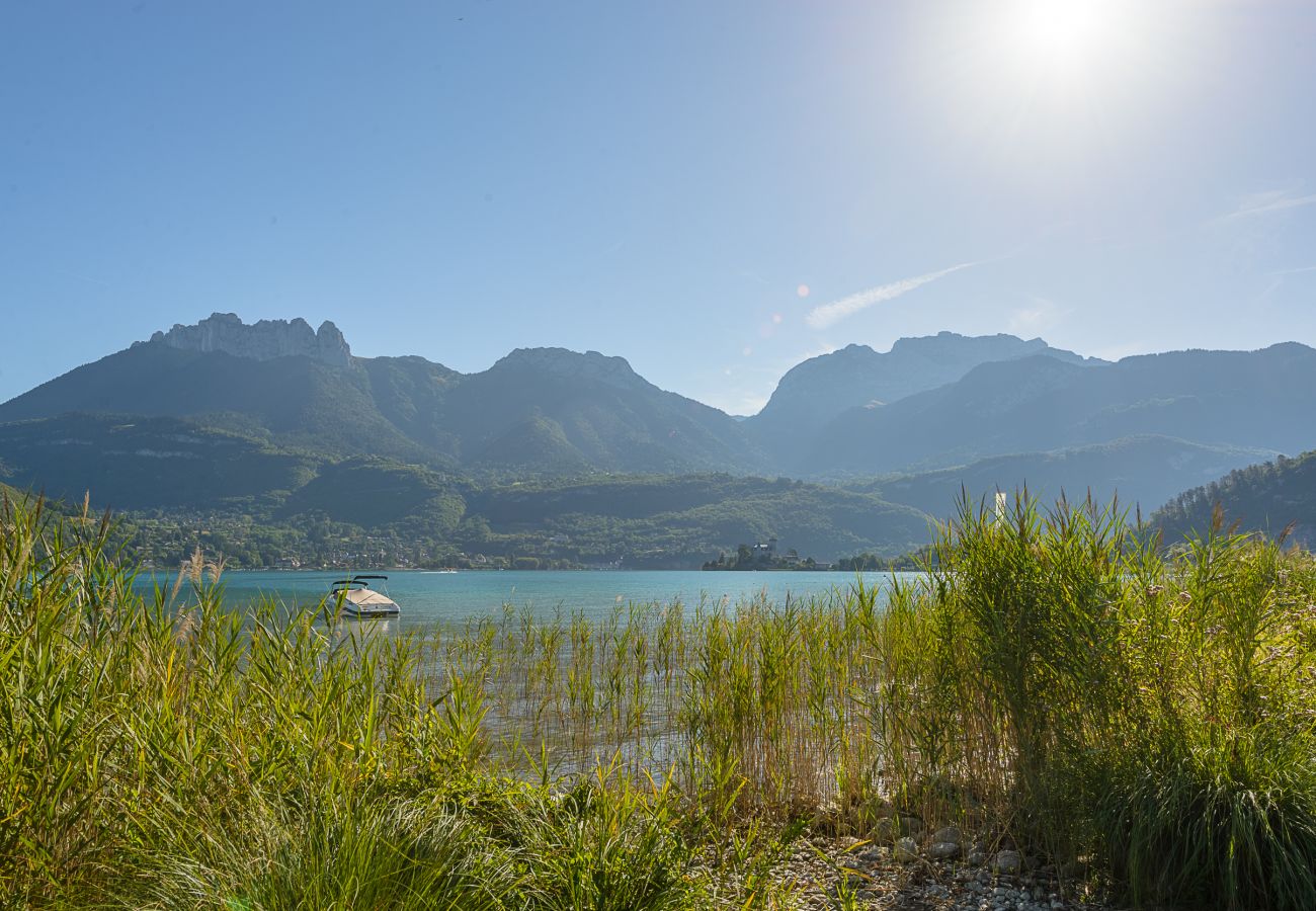 appartement à louer, vue lac annecy, location saisonnière Premium, Duingt, vacances, airbnb luxe, hotel, été, booking 
