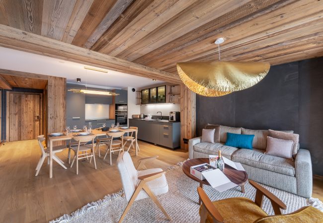 Appartement location saisonnière Méribel proche du centre et des pistes, conciergerie haut de gamme montagne, airbnb luxe 