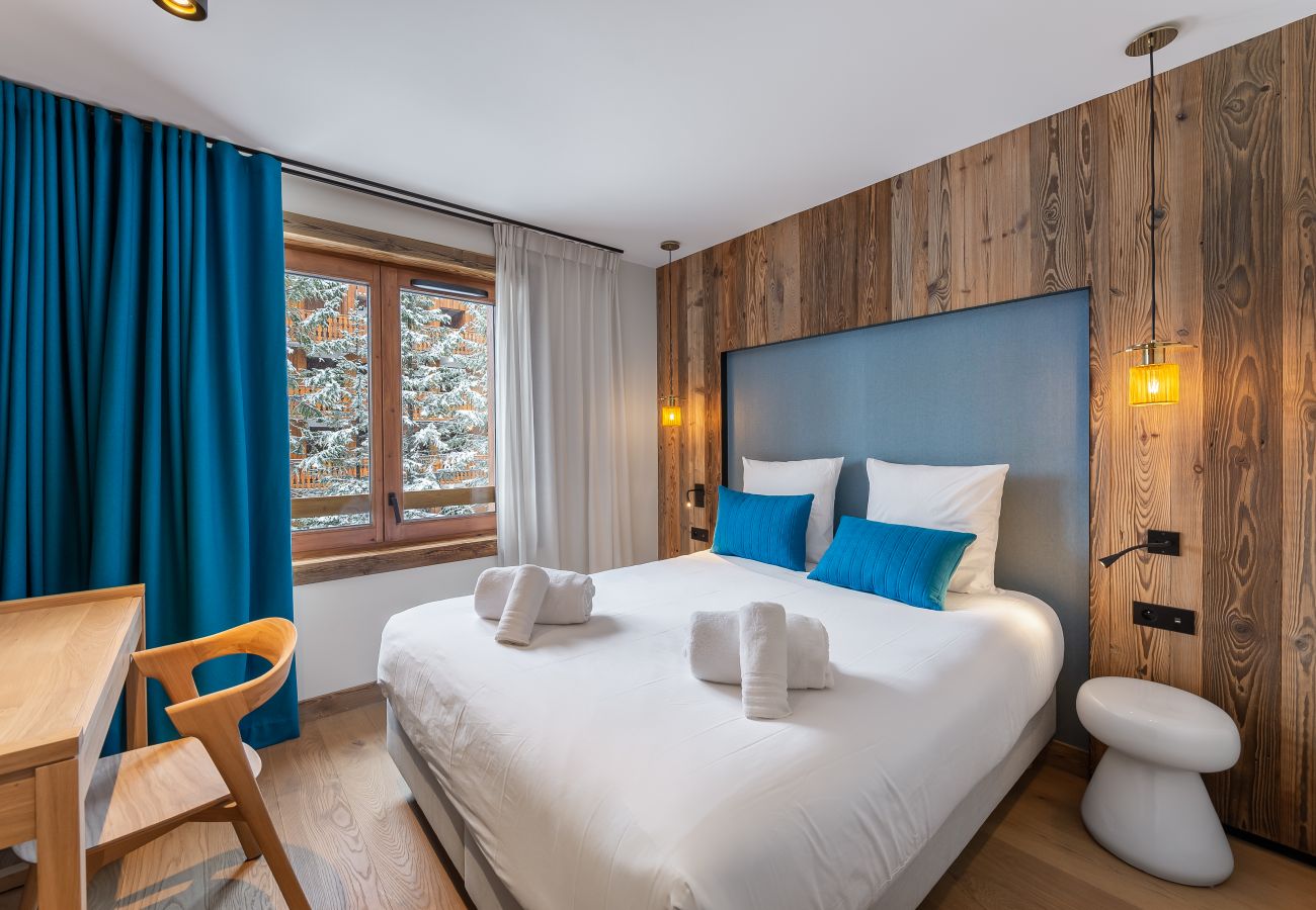 Appartement location saisonnière Méribel proche du centre et des pistes, conciergerie haut de gamme montagne, airbnb luxe 