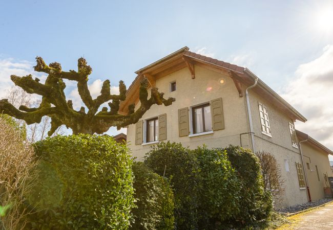 Location maison au bord du lac d'Annecy pour famille, séminaire en montagne, gite à louer alpes, maison pied dans l'eau 