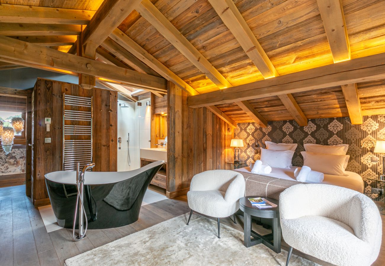Chalet à Megève - Winter Megeve__ Chalet Majestic, Spa Privé
