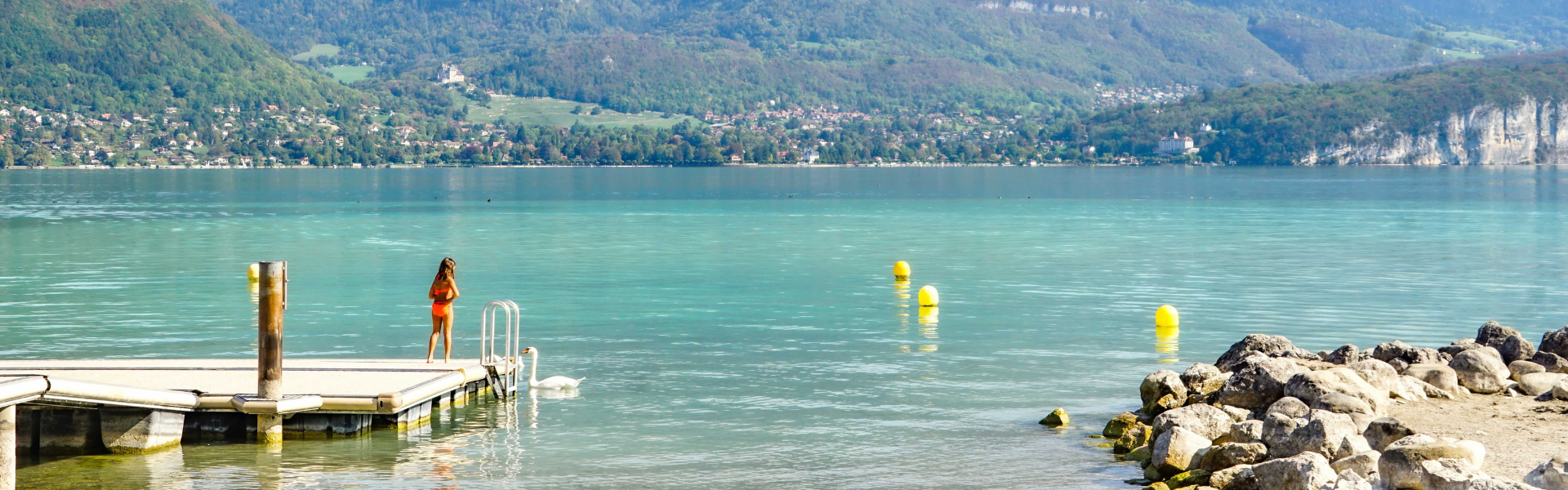 Les plages à Annecy