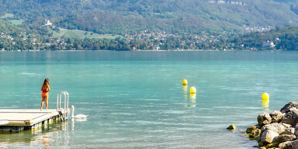 Les plages à Annecy