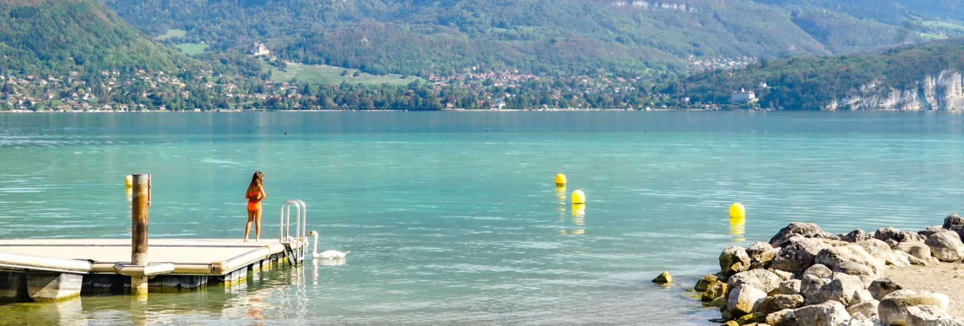 Les plages à Annecy
