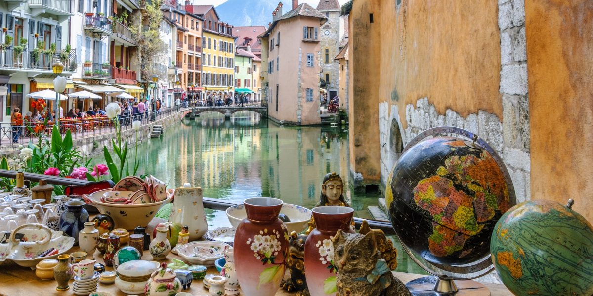Annecy et le canal du Thiou